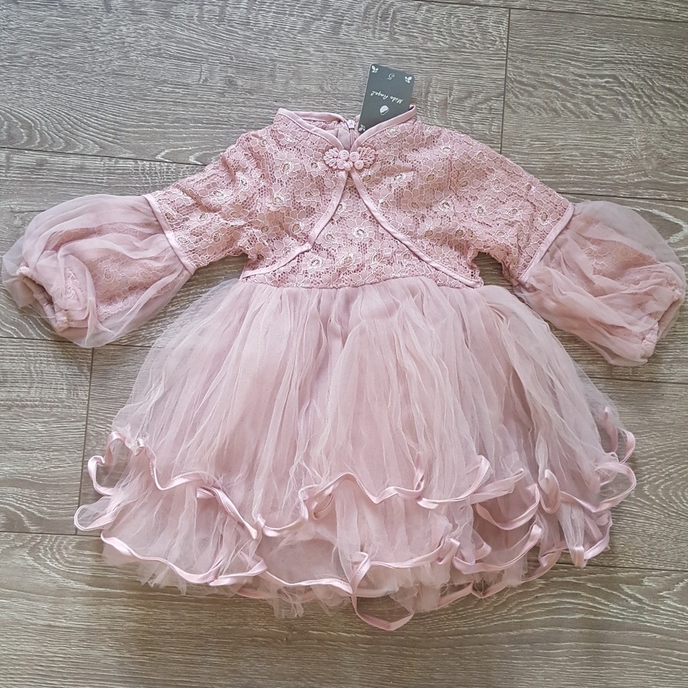 Girls pink party dress 5T